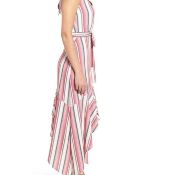 NWT Leith sharkbite Stripe Maxi Dress (O20) - Picture 3 of 6